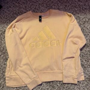 adidas Women's Pale Peach Crewneck Sweatshirt